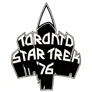 The Toronto Star Trek '76 logo. It is black and white and mostly text.
