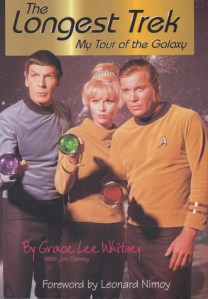 The cover of Star Trek actor Grace Lee Whitney's book, The Longest Trek