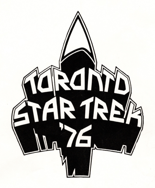 The Toronto Star Trek '76 logo. It is black and white and mostly text.